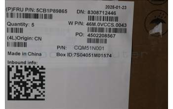 Lenovo 5CB1P89865 C-Cover with keyboard,Hebrew,Polar Blue,Backlight