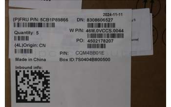 Lenovo 5CB1P89866 C-Cover with keyboard, Hungarian, Polar Blue, Backlight, UK