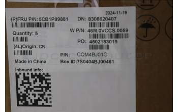 Lenovo 5CB1P89881 C-Cover with keyboard, UK English, Polar Blue, Backlight, UK