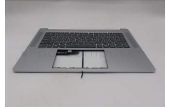Lenovo 5CB1P89895 C-Cover with keyboard, Bulgarian, Cloud Grey, Backlight, UK