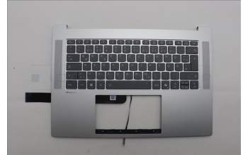 Lenovo 5CB1Q27720 C-Cover with keyboard, German, Cloud Grey, Backlight, UK