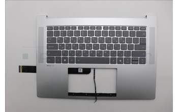 Lenovo 5CB1Q27722 C-Cover with keyboard, Hebrew, Cloud Grey, Backlight, US