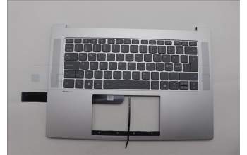 Lenovo 5CB1Q28963 C-Cover with keyboard, Nordic, Cloud Grey, Backlight, UK