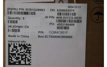 Lenovo 5CB1Q28963 C-Cover with keyboard, Nordic, Cloud Grey, Backlight, UK