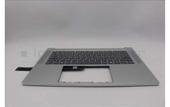 Lenovo 5CB1Q32388 C-Cover with keyboard, French, Cloud Grey, US