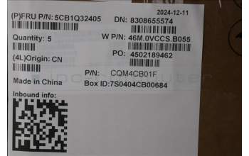 Lenovo 5CB1Q32405 C-Cover with keyboard, Switzerland, Cloud Grey, UK