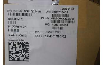 Lenovo 5CB1Q32416 COVER Upper Case ASM_ENG W83J3 SG BL