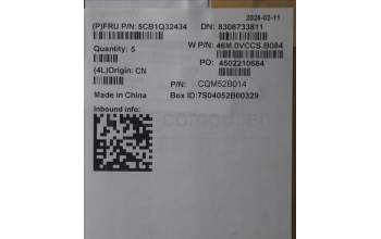 Lenovo 5CB1Q32434 C-Cover with keyboard, Spanish, Storm Grey, Backlight, UK