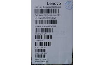 Lenovo 5CB1Q43226 COVER Upper Case ASM ENG H 83GH FP LG