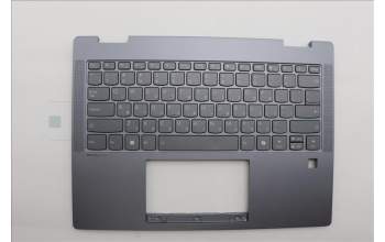 Lenovo 5CB1Q43244 C-Cover with keyboard, Hebrew, Luna Grey, Fingerprint, US