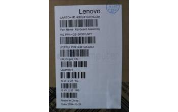 Lenovo 5CB1Q43253 C-Cover with keyboard, Bulgarian, Luna Grey, Fingerprint, UK