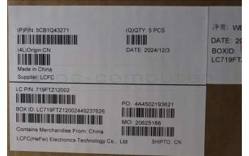 Lenovo 5CB1Q43271 C-Cover with keyboard, German, Luna Grey, Backlight, UK