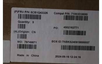 Lenovo 5CB1Q43326 COVER UpperCase ENG C83HL FP CG BLAI AL