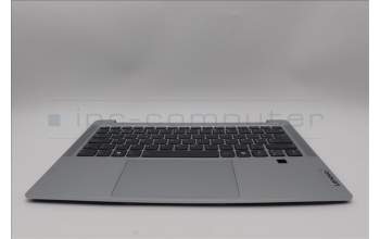 Lenovo 5CB1Q43348 C-Cover with AI keyboard, Belgian, Cloud Grey, Backlight, Fingerprint, UK