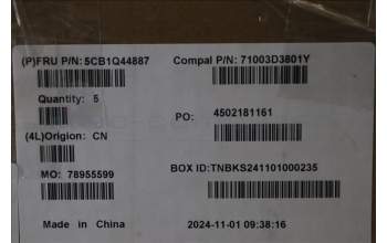 Lenovo 5CB1Q44887 C-Cover with AI keyboard, Hungarian, Abyss Blue, Backlight, Fingerprint, UK