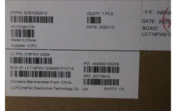 Lenovo 5CB1Q52012 A-Cover, 83K0, Luna Grey