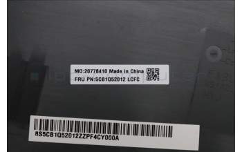 Lenovo 5CB1Q52012 A-Cover, 83K0, Luna Grey
