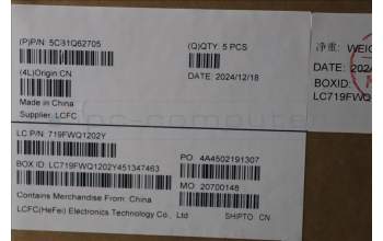 Lenovo 5CB1Q62705 COVER Upper Case ASM_ENG L 83K0LG BL