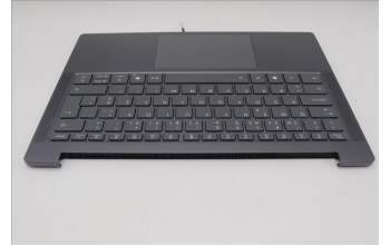 Lenovo 5CB1Q64074 C-Cover with keyboard, Portuguese, Luna Grey, Backlight, UK