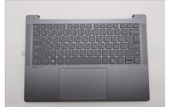 Lenovo 5CB1Q64075 C-Cover with keyboard, Russian, Luna Grey, Backlight, US