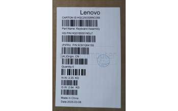 Lenovo 5CB1Q64159 C-Cover with keyboard, Italian, Cosmic Blue, Non-Backlight, UK
