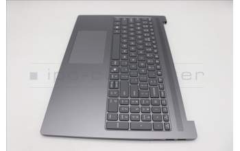Lenovo 5CB1R07765 C-Cover with keyboard, US English Euro, Luna Grey, Non-Backlight, 3CELL, US