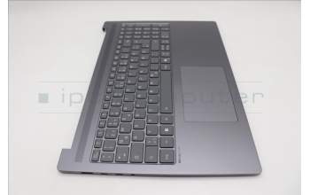 Lenovo 5CB1R07799 C-Cover with keyboard, German, Luna Grey, Backlight, 4CELL, UK