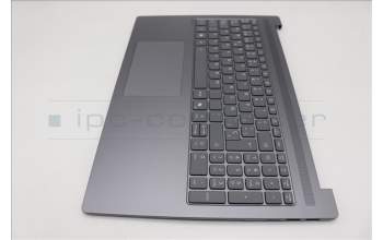 Lenovo 5CB1R07812 C-Cover with keyboard, Spanish, Luna Grey, Backlight, 4CELL, UK