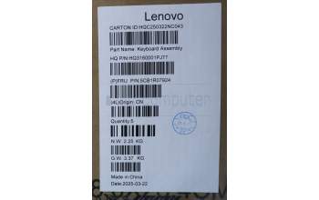 Lenovo 5CB1R07924 C-Cover with keyboard, Switzerland, Luna Grey, Backlight, 4CELL, UK