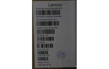 Lenovo 5CB1R07929 C-Cover with keyboard, Ukraine, Luna Grey, Backlight, 4CELL, US