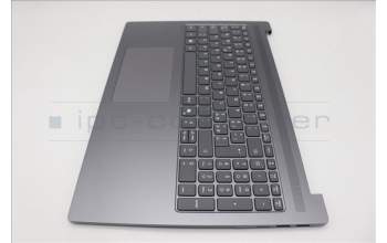Lenovo 5CB1R07945 C-Cover with keyboard, Italian, Luna Grey, Non-Backlight, 4CELL, UK
