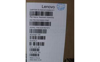Lenovo 5CB1R07973 C-Cover with keyboard, Hungarian, Cosmic Blue, Backlight, 3CELL, UK