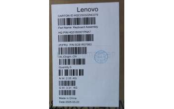 Lenovo 5CB1R07983 C-Cover with keyboard, Spanish, Cosmic Blue, Backlight, 3CELL, UK