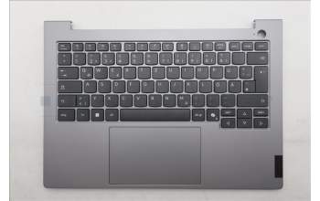 Lenovo 5CB1R08650 C-Cover with keyboard, German, Arctic Grey, Non-Backlight, H-series, UK