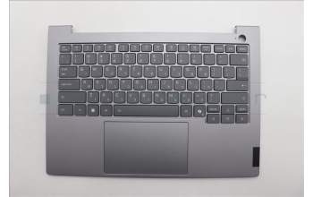 Lenovo 5CB1R08677 C-Cover with keyboard, Hebrew, Arctic Grey, Backlight, H-series, US