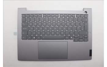 Lenovo 5CB1R08693 C-Cover with keyboard, UK English, Arctic Grey, Backlight, H-series, UK