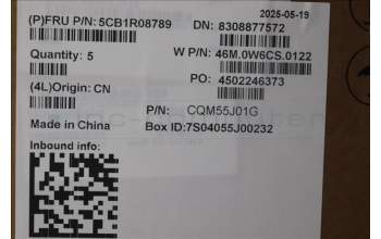 Lenovo 5CB1R08789 C-Cover with keyboard, US English Euro, Arctic Grey, Backlight, U-series, US