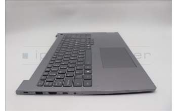 Lenovo 5CB1R08855 C-Cover with keyboard, Nordic, Arctic Grey, Backlight, H-series, UK