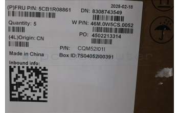 Lenovo 5CB1R08861 C-Cover with keyboard, French, Arctic Grey, Backlight, H-series, US