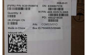 Lenovo 5CB1R08874 C-Cover with keyboard, Portuguese, Arctic Grey, Backlight, H-series, UK