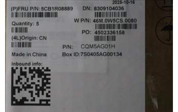 Lenovo 5CB1R08889 C-Cover with keyboard, Spanish, Arctic Grey, Non-Backlight, U-series, UK