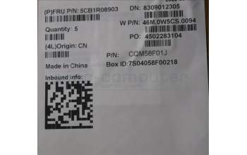 Lenovo 5CB1R08903 C-Cover with keyboard, US English Euro, Arctic Grey, Backlight, U-series, US