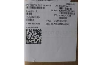 Lenovo 5CB1R08911 C-Cover with keyboard, Bulgarian, Arctic Grey, Backlight, U-series, UK