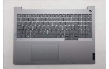 Lenovo 5CB1R08927 C-Cover with keyboard, French, Arctic Grey, Backlight, U-series, US