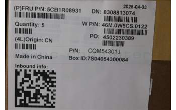 Lenovo 5CB1R08931 C-Cover with keyboard, Russian, Arctic Grey, Backlight, U-series, US