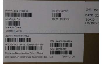 Lenovo 5CB1R08953 A-Cover, 83K1, Cosmic Blue, AL_HD