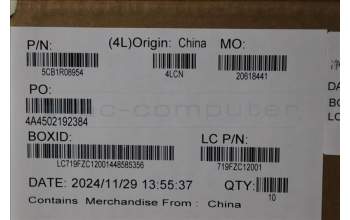 Lenovo 5CB1R08954 Hinge CAP, 83K1, Luna Grey