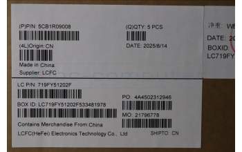 Lenovo 5CB1R09008 C-Cover with keyboard, Russian, Luna Grey, Backlight, US