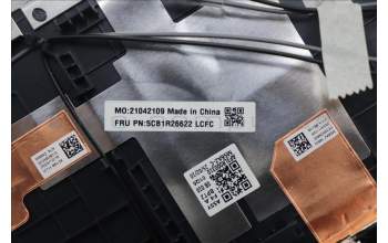 Lenovo 5CB1R26622 C-Cover with keyboard, Slovenian, Cosmic Blue, Non-Backlight, UK