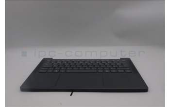 Lenovo 5CB1R26691 C-Cover with keyboard, Belgian, Luna Grey, Backlight, UK